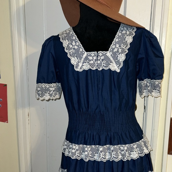 Vintage Square Dance dress! In excellent condition. Navy blue. #squaredance - Picture 5 of 9